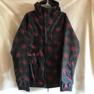 Burton Dry Ride snowboard ski jacket checkered plaid